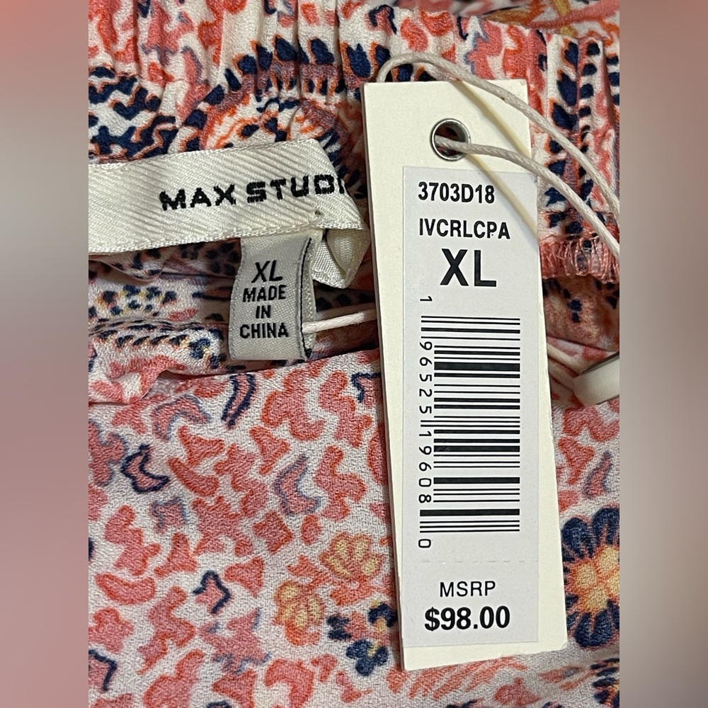 Max Studio Multicolor Patterned Maxi Skirt NWT - Picture 4 of 6